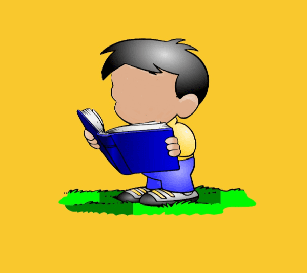 homeschool yusra 3 Illustration of boy reading a book